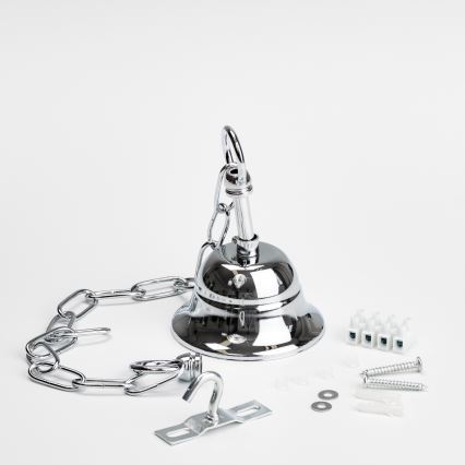Brilagi - LED Lámpara colgante de cristal MOZART 5xE14/40W/230V cromo brillante
