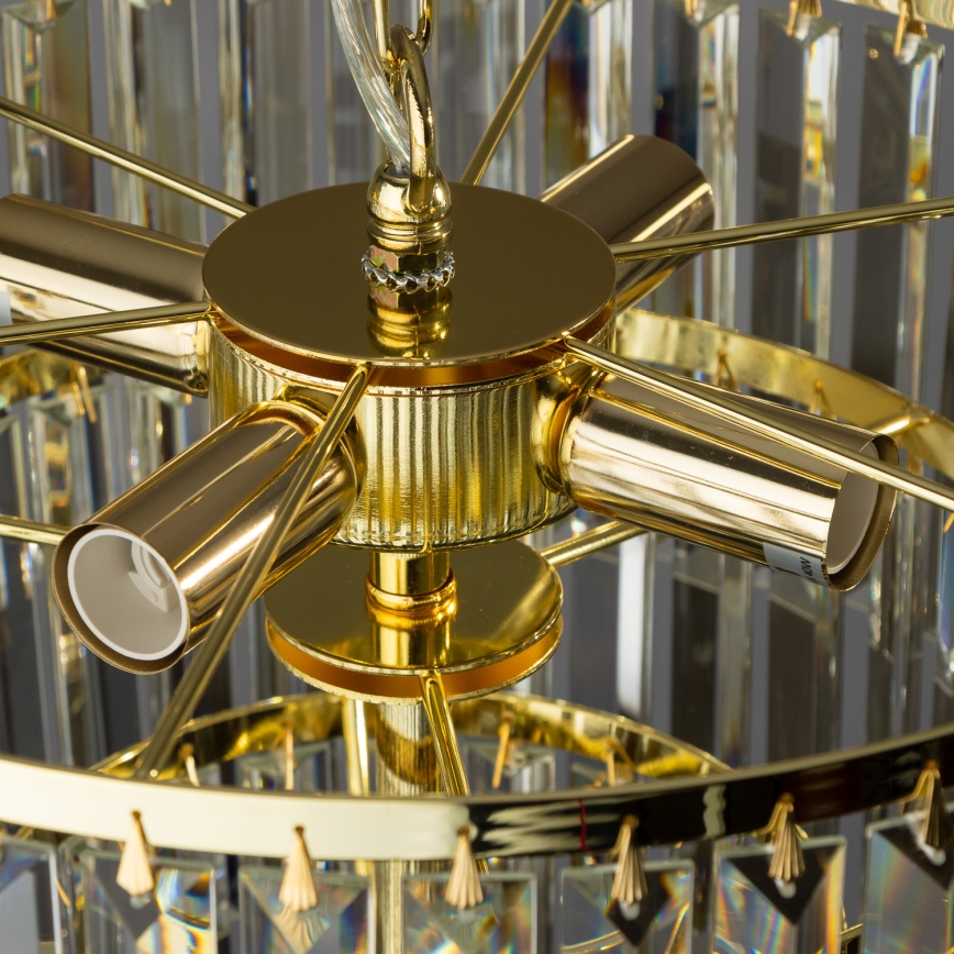 Brilagi - LED Lámpara colgante de cristal MOZART 5xE14/40W/230V dorado