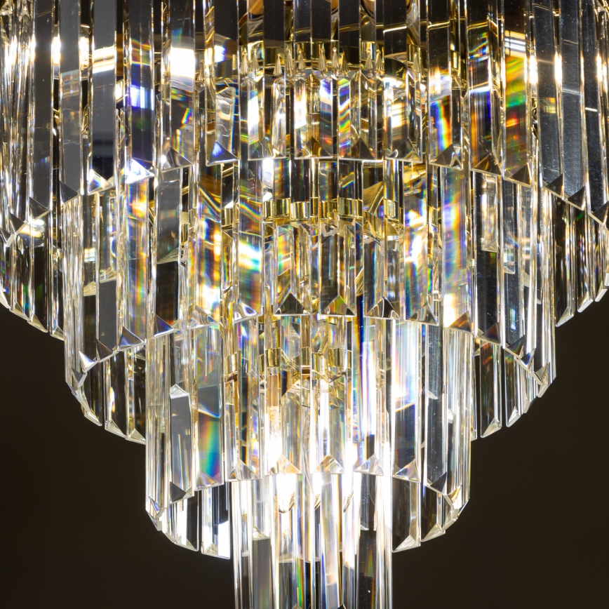 Brilagi - LED Lámpara colgante de cristal MOZART 5xE14/40W/230V dorado
