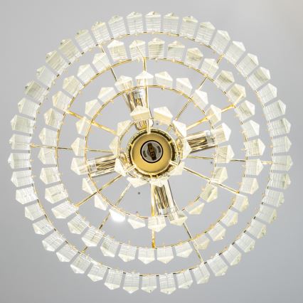 Brilagi - LED Lámpara colgante de cristal MOZART 5xE14/40W/230V dorado