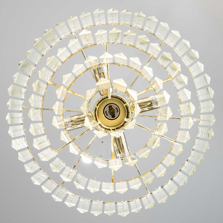 Brilagi - LED Lámpara colgante de cristal MOZART 5xE14/40W/230V dorado