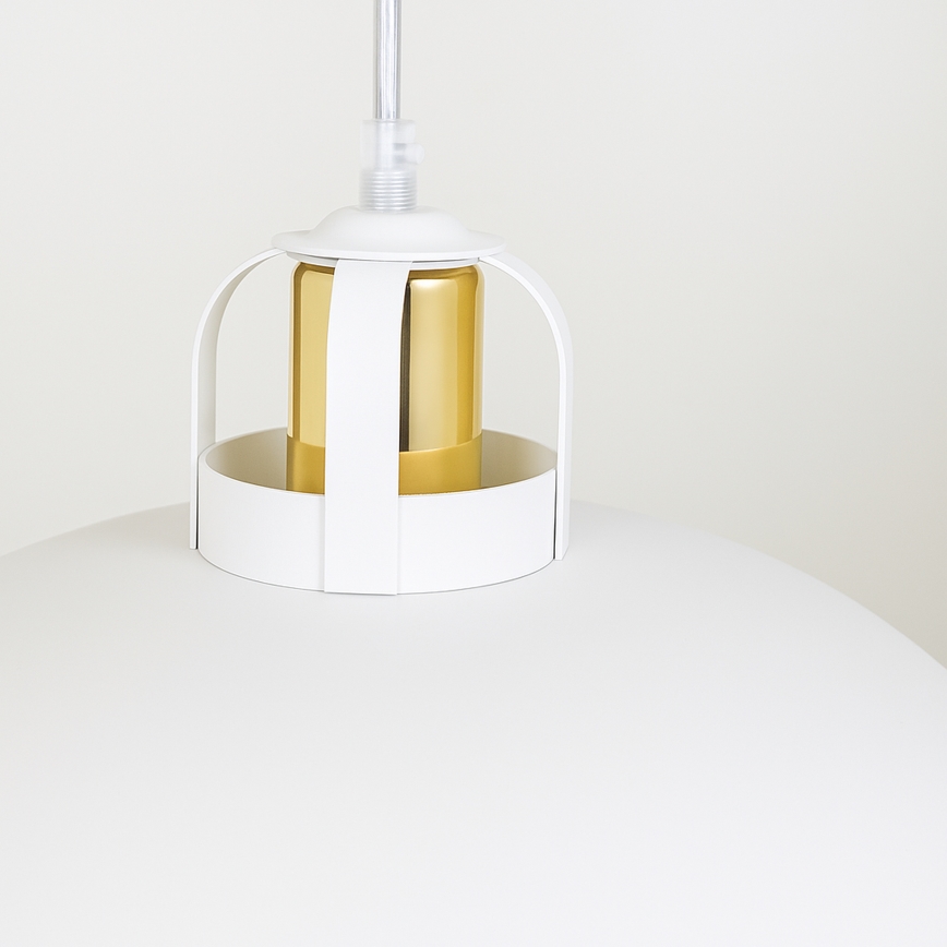 Brilagi - LED Lámpara colgante FLAMENGO 1xE27/60W/230V blanco