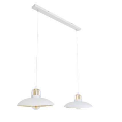 Brilagi - LED Lámpara colgante FLAMENGO 2xE27/60W/230V blanco