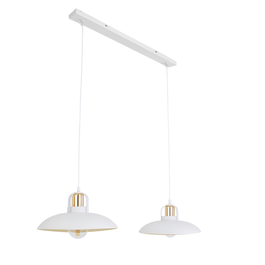 Brilagi - LED Lámpara colgante FLAMENGO 2xE27/60W/230V blanco