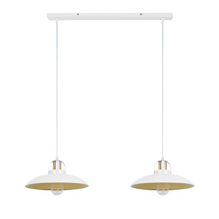 Brilagi - LED Lámpara colgante FLAMENGO 2xE27/60W/230V blanco