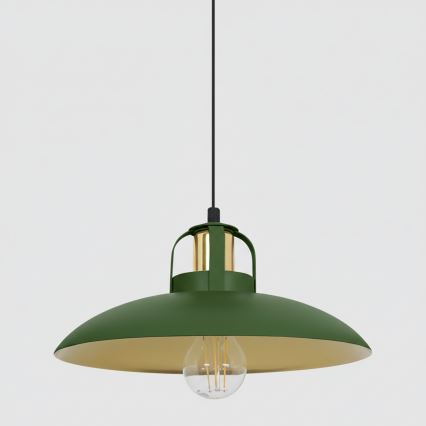 Brilagi - LED Lámpara colgante FLAMENGO 2xE27/60W/230V verde