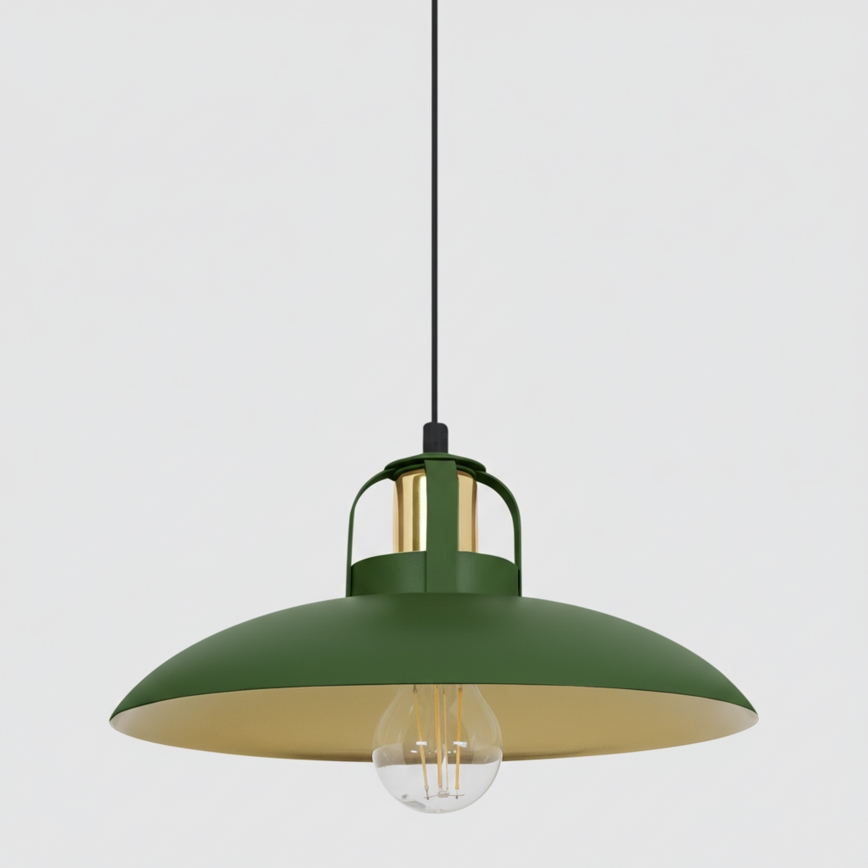 Brilagi - LED Lámpara colgante FLAMENGO 2xE27/60W/230V verde