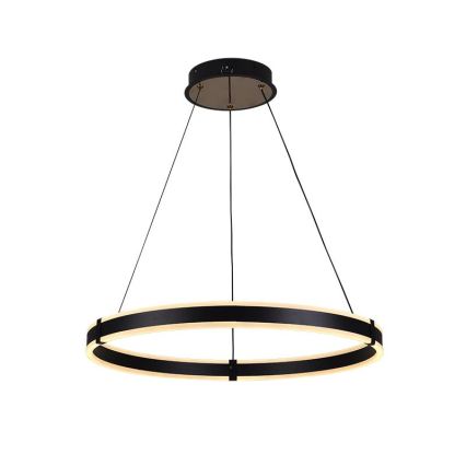 Brilagi - Lámpara colgante LED regulable suspendida por cable CIRCLE LED/85W/230V 3000-6500K Ø 60 cm negro/dorado + control remoto