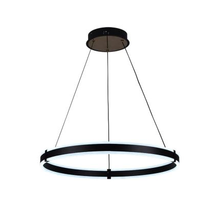 Brilagi - Lámpara colgante LED regulable suspendida por cable CIRCLE LED/85W/230V 3000-6500K Ø 60 cm negro/dorado + control remoto