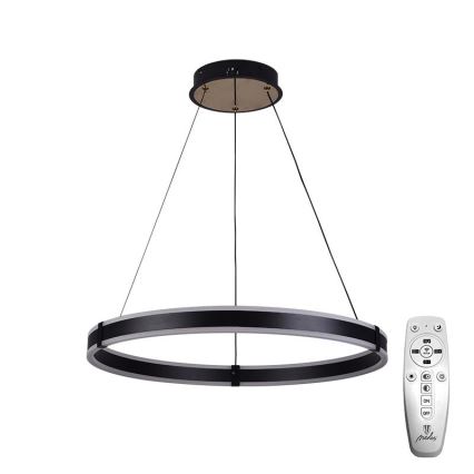 Brilagi - Lámpara colgante LED regulable suspendida por cable CIRCLE LED/85W/230V 3000-6500K Ø 60 cm negro/dorado + control remoto