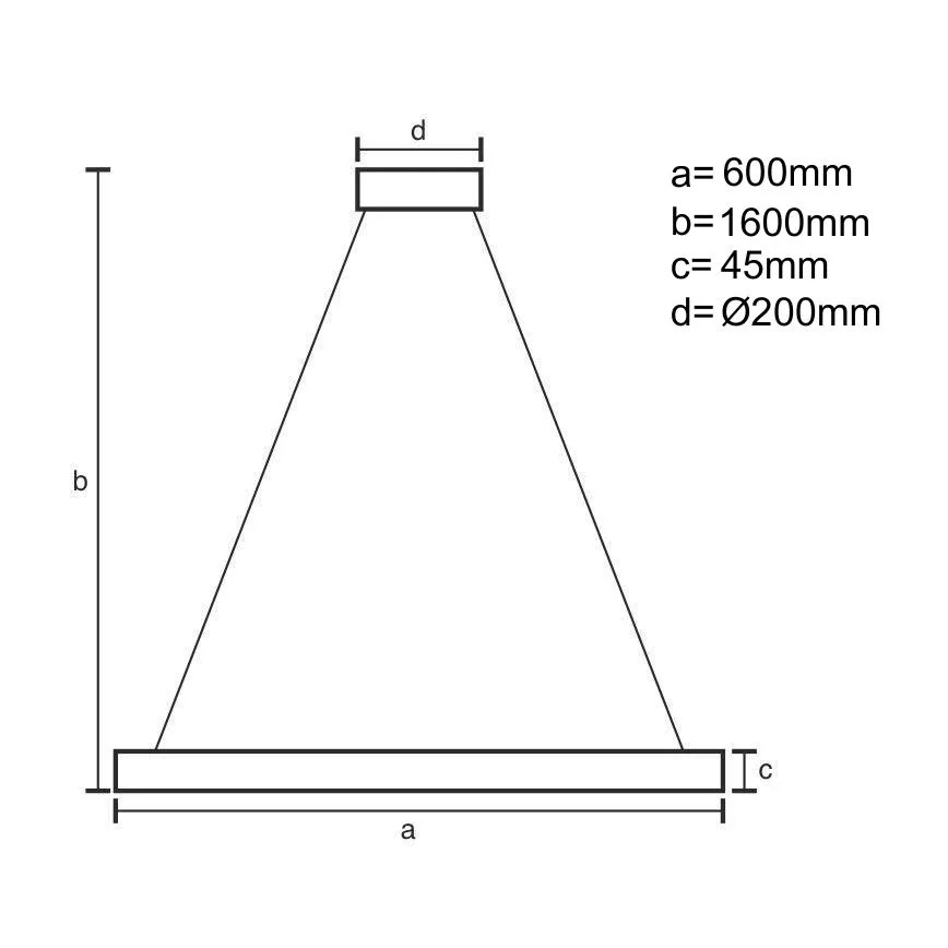 Brilagi - Lámpara colgante LED regulable suspendida por cable CIRCLE LED/85W/230V 3000-6500K Ø 60 cm negro/dorado + control remoto
