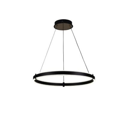 Brilagi - Lámpara colgante LED regulable en cable CIRCLE LED/85W/230V 3000-6500K diámetro 60 cm negra + mando a distancia