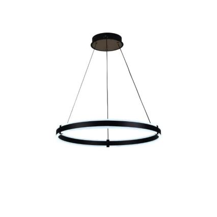Brilagi - Lámpara colgante LED regulable en cable CIRCLE LED/85W/230V 3000-6500K diámetro 60 cm negra + mando a distancia