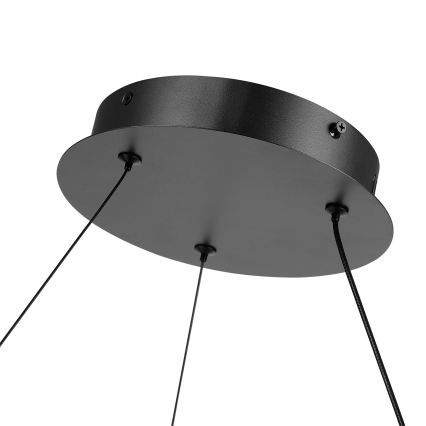 Brilagi - Lámpara colgante LED regulable con cable TWISTER LED 105 W, 230 V, 3000–6000 K, diámetro 100 cm, negra + mando a distancia