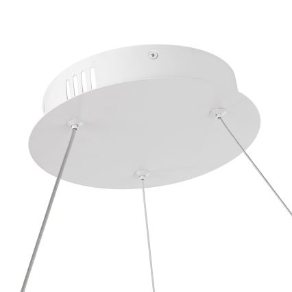 Brilagi - Lámpara colgante LED regulable TWISTER con cable de suspensión, 48 W, 230 V, 3000–6000 K, Ø 50 cm, blanca + mando a distancia