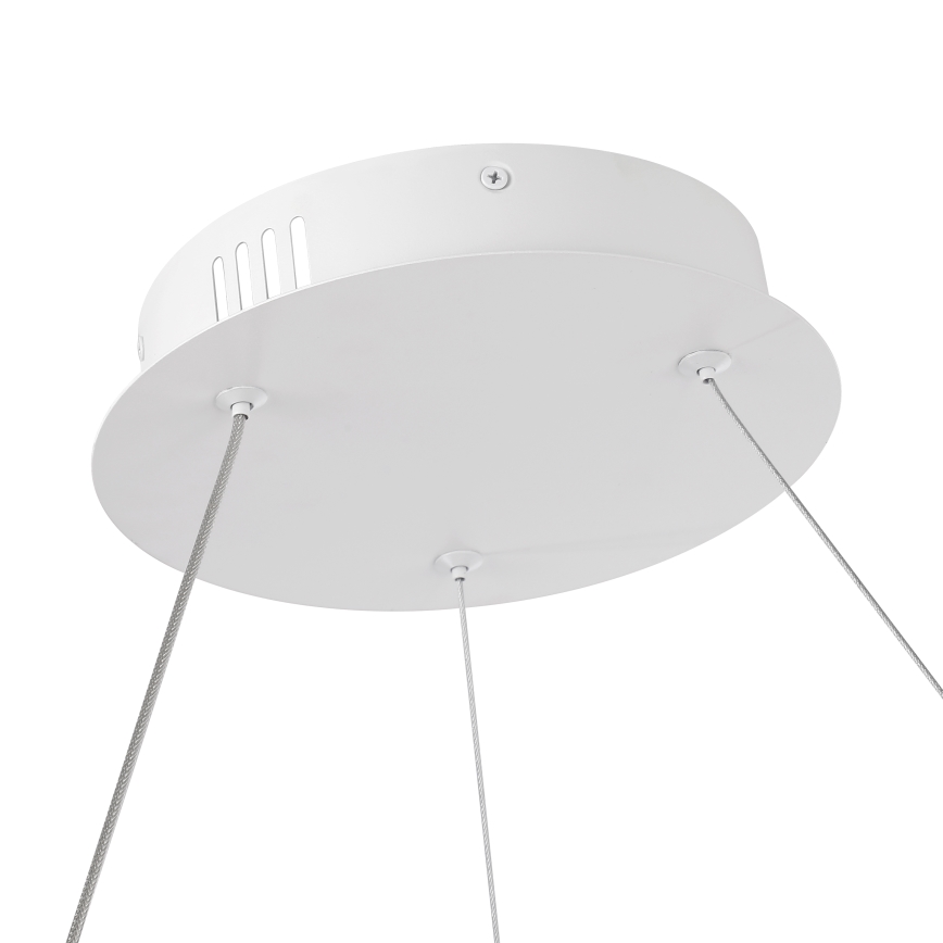 Brilagi - Lámpara colgante LED regulable TWISTER con cable de suspensión, 48 W, 230 V, 3000–6000 K, Ø 50 cm, blanca + mando a distancia
