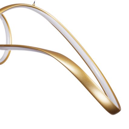 Brilagi - Lámpara colgante LED regulable suspendida por cable TWISTER LED/60W/230V 3000-6000K acabado dorado + mando a distancia