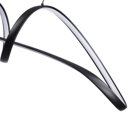 Brilagi - Lámpara colgante LED regulable en cable TWISTER LED/60W/230V 3000-6000K negra + control remoto