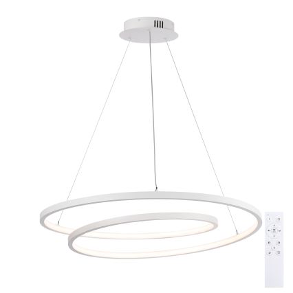 Brilagi - Lámpara colgante LED regulable con cable TWISTER LED/75W/230V 3000-6000K diámetro 70 cm blanca + mando a distancia