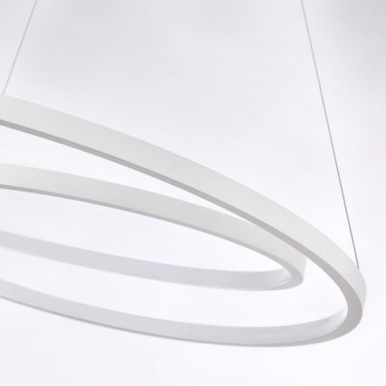 Brilagi - Lámpara colgante LED regulable con cable TWISTER LED/75W/230V 3000-6000K diámetro 70 cm blanca + mando a distancia