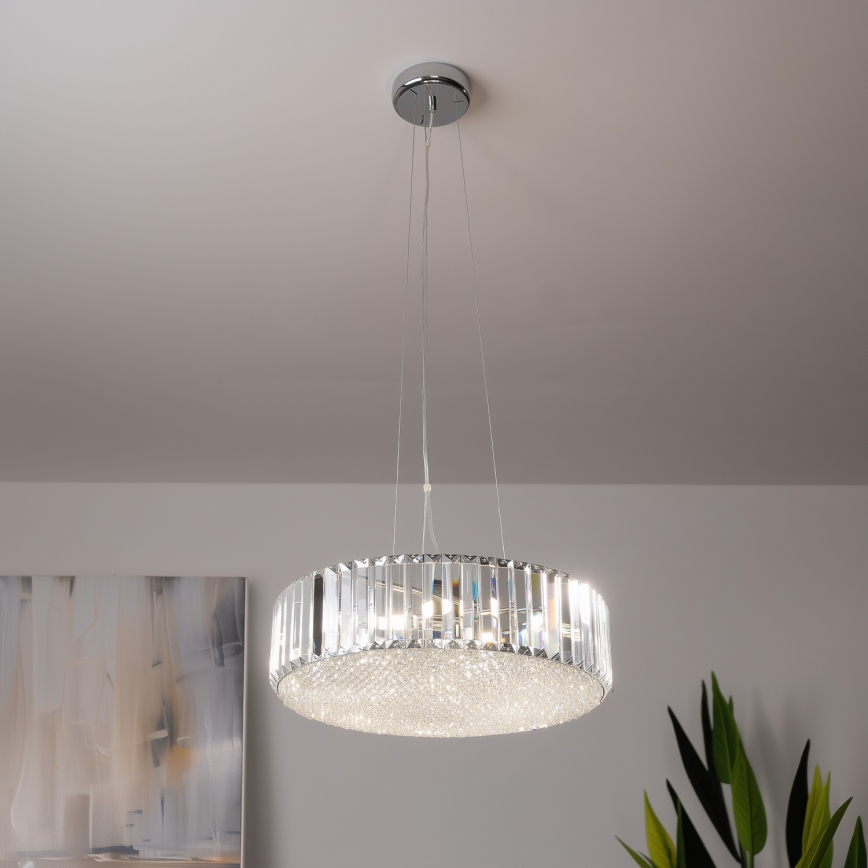 Brilagi - LED Lámpara de araña de cristal sobre cable GLAMOUR 5xG9/42W/230V