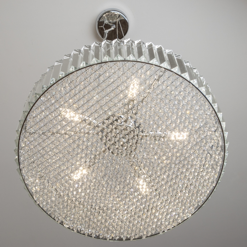 Brilagi - LED Lámpara de araña de cristal sobre cable GLAMOUR 5xG9/42W/230V