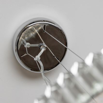 Brilagi - LED Lámpara de araña de cristal sobre cable GLAMOUR 5xG9/42W/230V