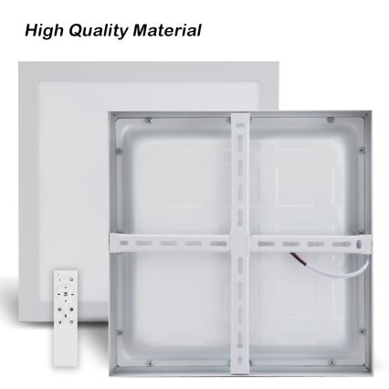 Brilagi - Lámpara de techo regulable para baño FRAME SMART LED/24W/230V 30x30 cm 3000-6000K IP44 blanca + control remoto