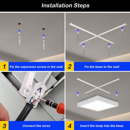 Brilagi - Lámpara de techo regulable para baño FRAME SMART LED/24W/230V 30x30 cm 3000-6000K IP44 blanca + control remoto