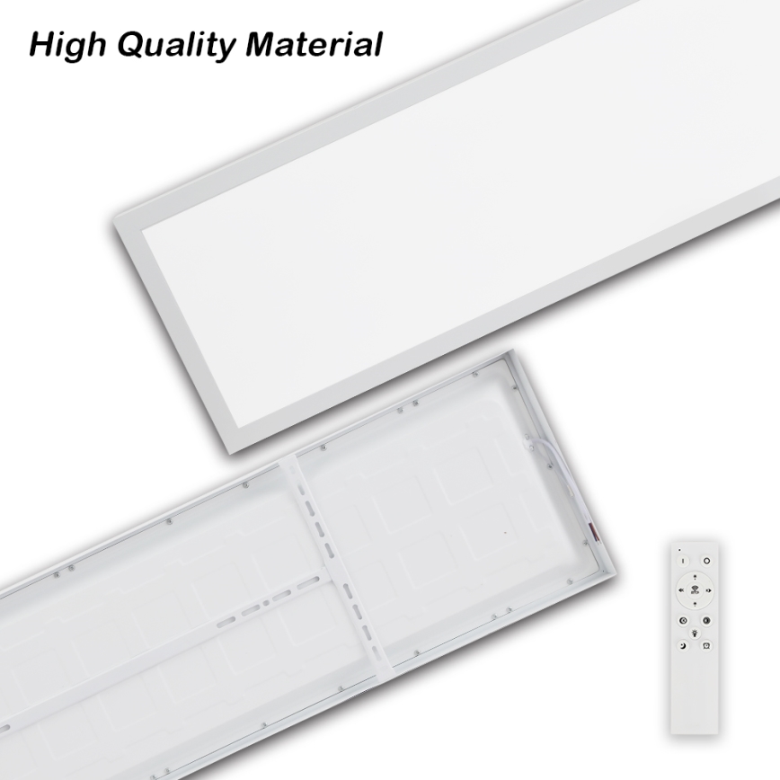 Brilagi - Lámpara de techo LED regulable FRAME SMART LED/50W/230V 30x120 cm 3000-6000K IP44 blanca + control remoto