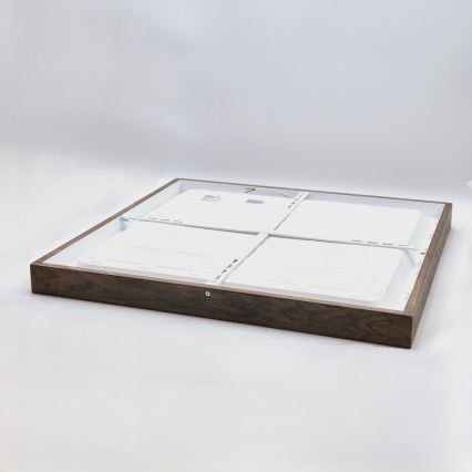 Brilagi - LED Lámpara de techo para baño WOODY FRAME LED/50W/230V 60x60 cm IP44 nogal