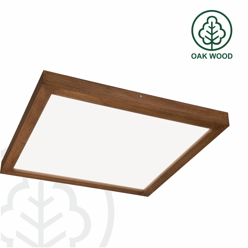 Brilagi - LED Lámpara de Techo para Baño WOODY FRAME LED/50W/230V 60x60 cm IP44 roble cereza