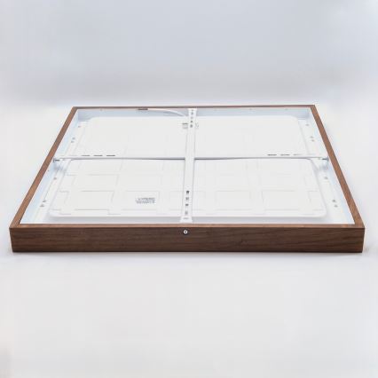 Brilagi - LED Lámpara de Techo para Baño WOODY FRAME LED/50W/230V 60x60 cm IP44 roble cereza