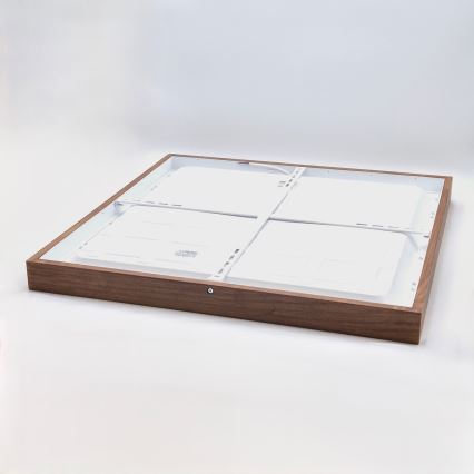 Brilagi - LED Lámpara de Techo para Baño WOODY FRAME LED/50W/230V 60x60 cm IP44 roble cereza