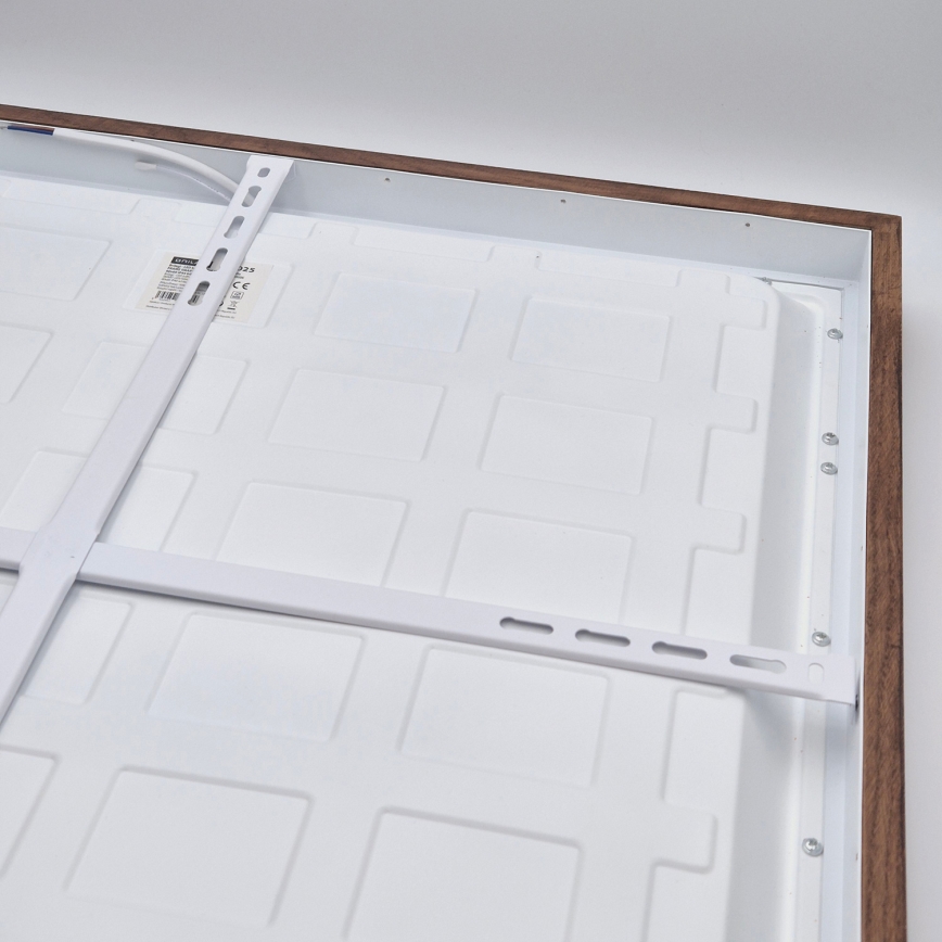 Brilagi - LED Lámpara de Techo para Baño WOODY FRAME LED/50W/230V 60x60 cm IP44 roble cereza