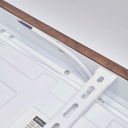 Brilagi - LED Lámpara de Techo para Baño WOODY FRAME LED/50W/230V 60x60 cm IP44 roble cereza