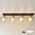 Brilagi - LED Lámpara de focos AURA LUX 4xGX53/30W/230V negro/dorado