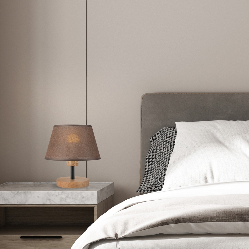 Brilagi - LED Lámpara de mesa ANTHONY 1xE14/40W/230V roble/marrón