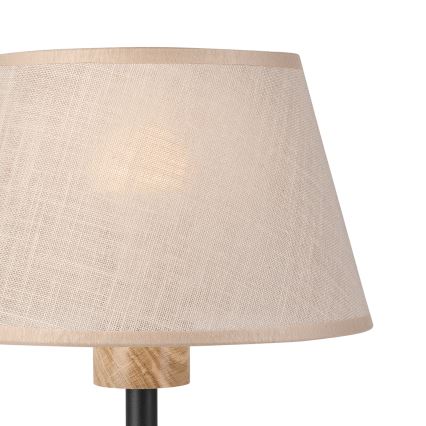 Brilagi - LED Lámpara de mesa ANTHONY 1xE27/60W/230V roble/beige