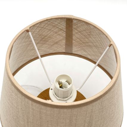 Brilagi - LED Lámpara de mesa ANTHONY 1xE27/60W/230V roble/beige