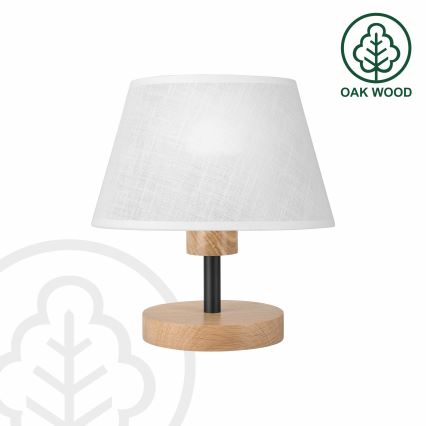 Brilagi - LED Lámpara de mesa ANTHONY 1xE27/60W/230V roble/blanco