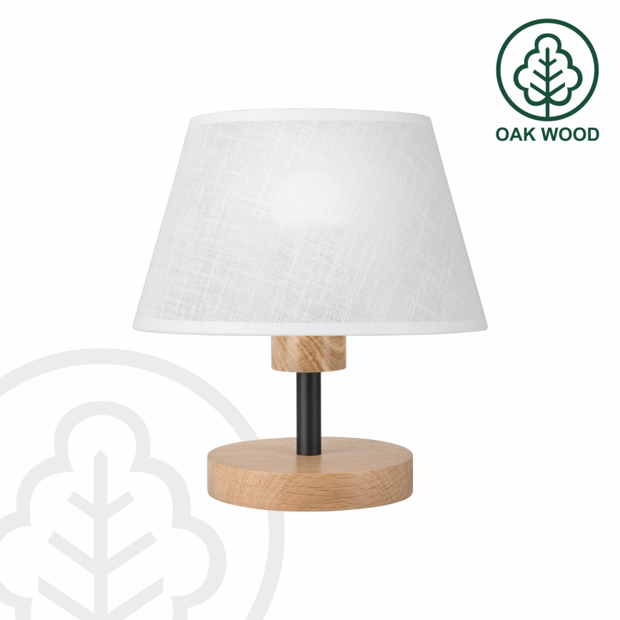 Brilagi - LED Lámpara de mesa ANTHONY 1xE27/60W/230V roble/blanco