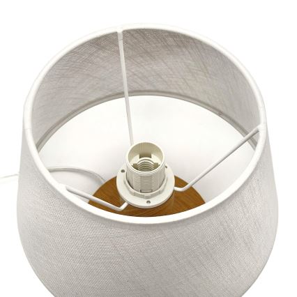 Brilagi - LED Lámpara de mesa ANTHONY 1xE27/60W/230V roble/blanco
