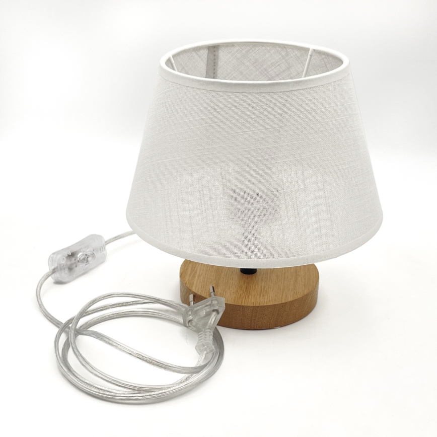 Brilagi - LED Lámpara de mesa ANTHONY 1xE27/60W/230V roble/blanco