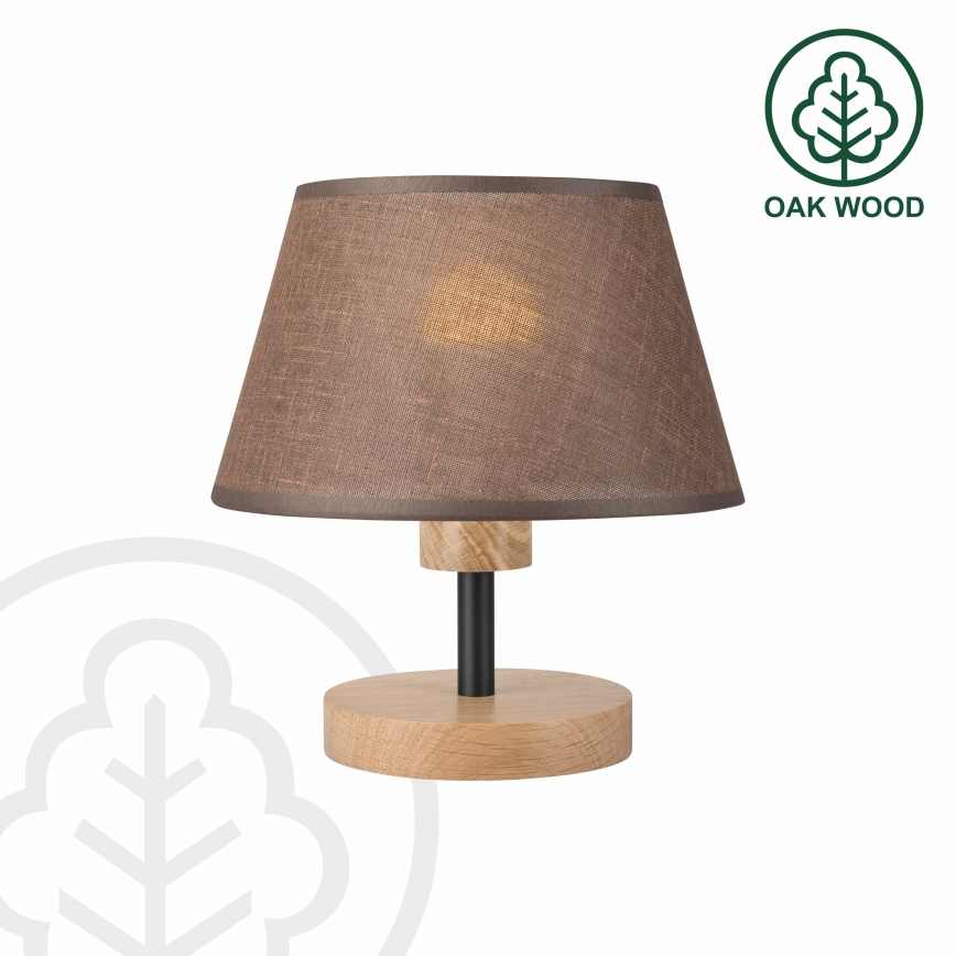Brilagi - LED Lámpara de mesa ANTHONY 1xE27/60W/230V roble/marrón