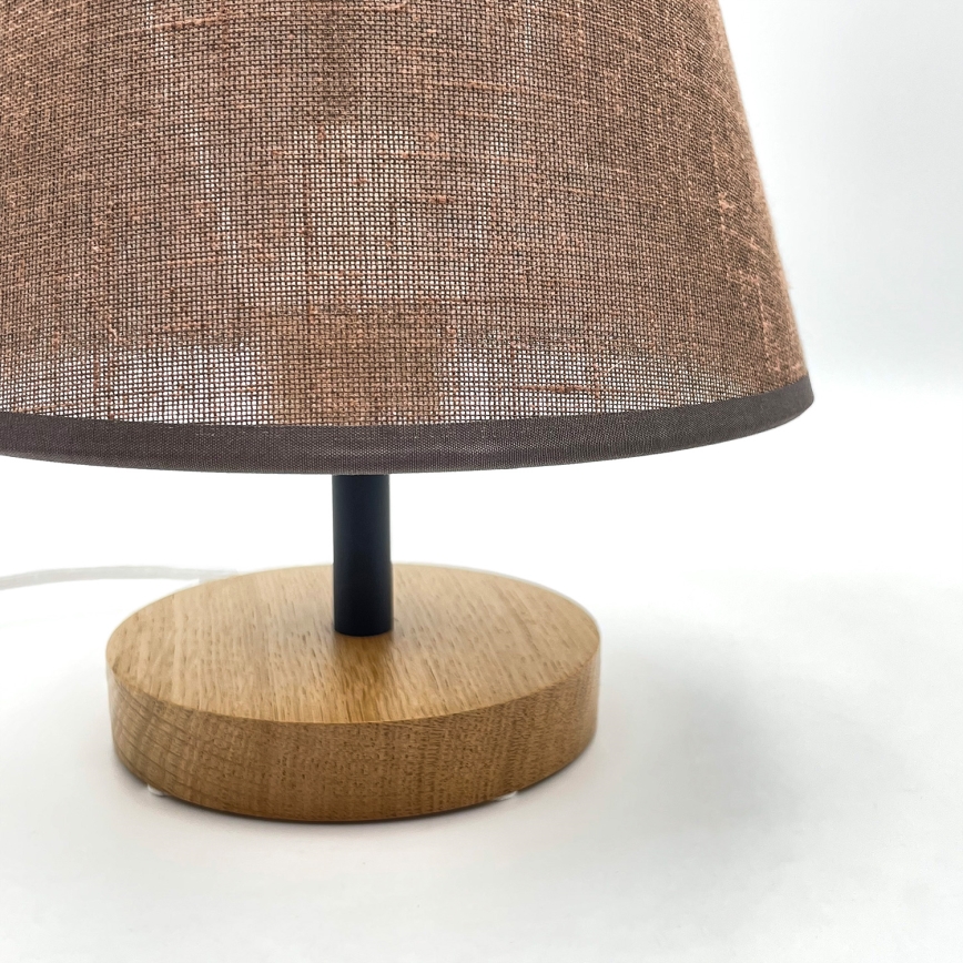 Brilagi - LED Lámpara de mesa ANTHONY 1xE27/60W/230V roble/marrón