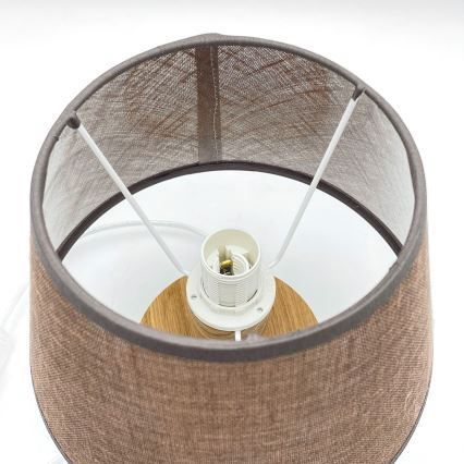 Brilagi - LED Lámpara de mesa ANTHONY 1xE27/60W/230V roble/marrón
