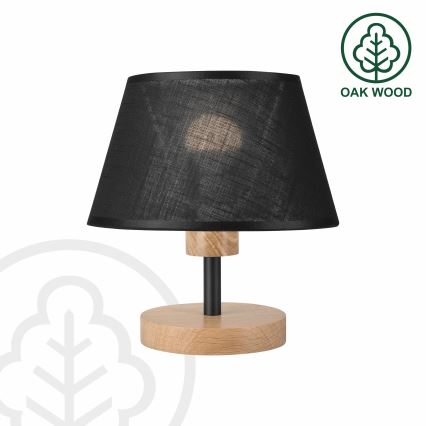 Brilagi - LED Lámpara de mesa ANTHONY 1xE27/60W/230V roble/negro