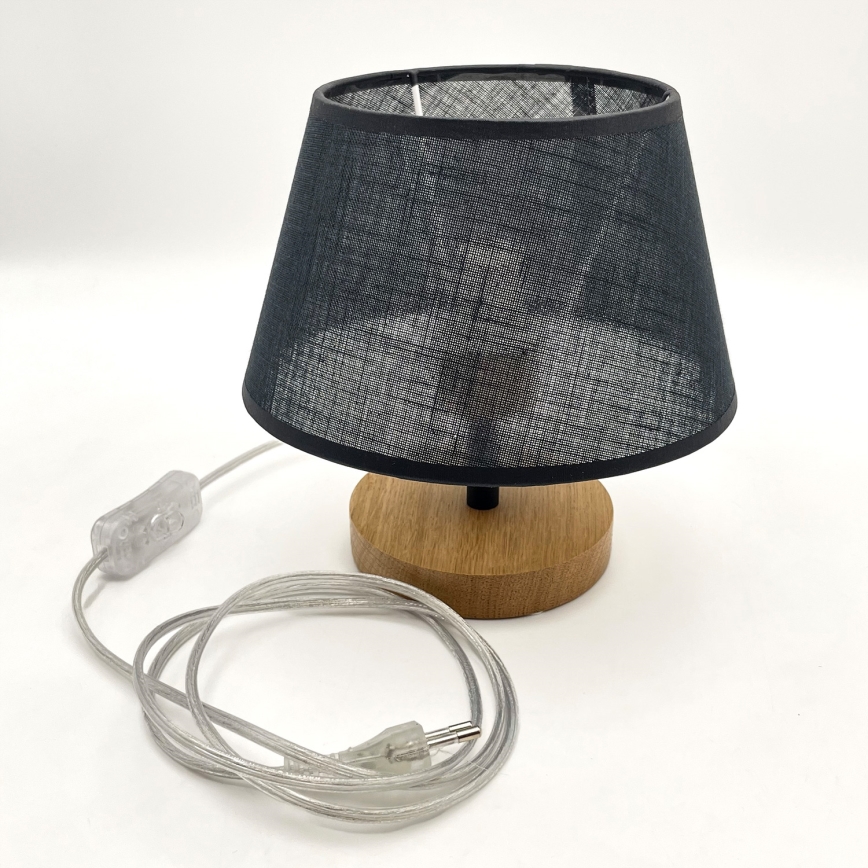 Brilagi - LED Lámpara de mesa ANTHONY 1xE27/60W/230V roble/negro