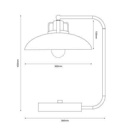 Brilagi - LED Lámpara de mesa FLAMENGO 1xE27/60W/230V azul